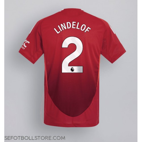 Manchester United Victor Lindelof #2 Replika Hemmatröja 2024-25 Kortärmad